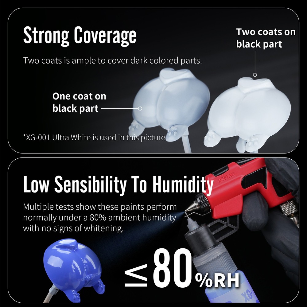 DSPIAE XG Series Water-based Pre-mixed Paint 50ML Basic Color Master