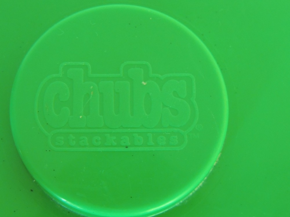 Vintage Chubs Baby Wipes Lego Stackable Storage Container Green