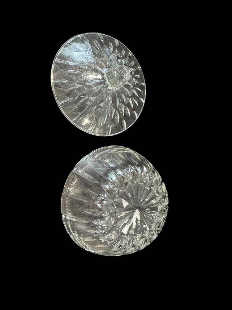 Classic Clear Press Glass Candy Dish w Lid Unknown Maker