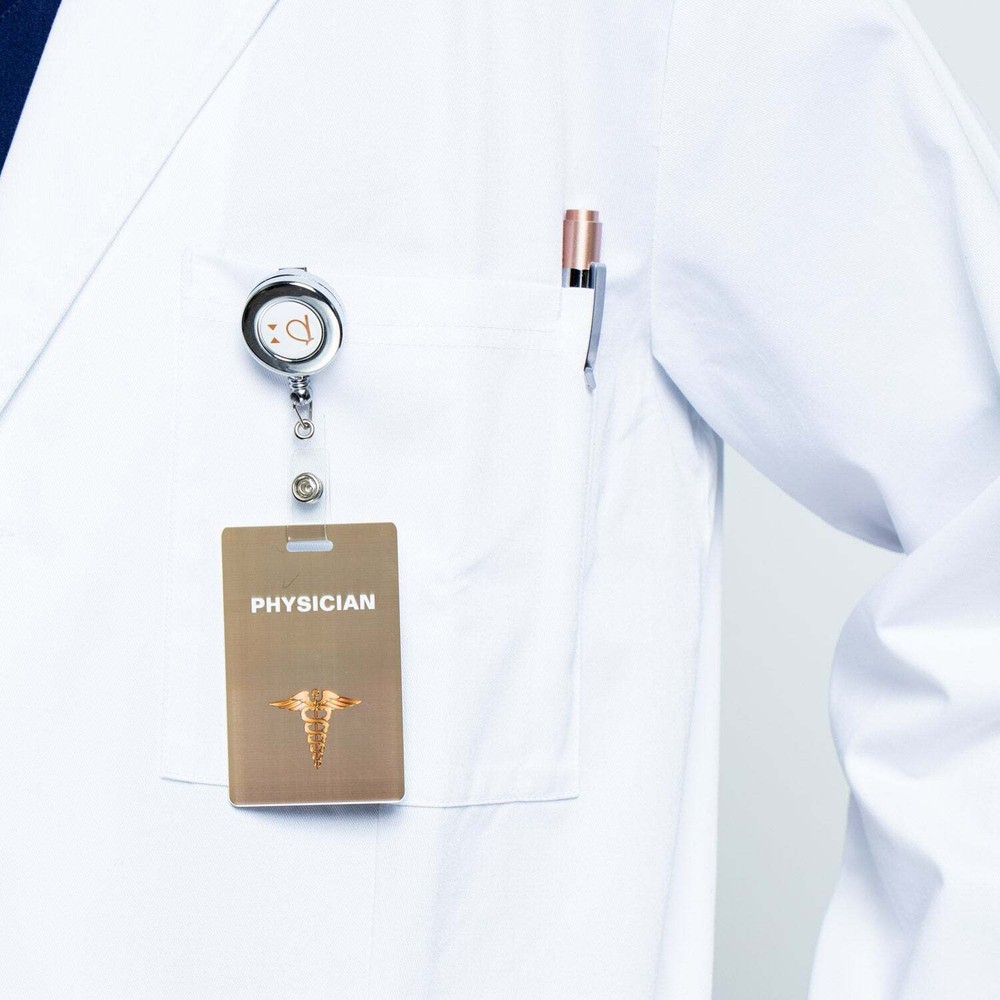 6001 Male 38" Length Side Access Classic Lab Coat