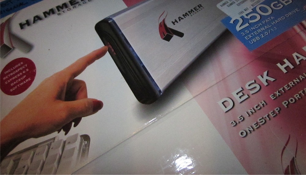 HARD DRIVE EXTERNAL HDD Hammer Storage 250GB 3.5 Inch Silver