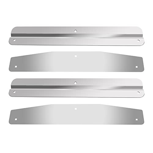 Pair(2) 24" Stainless Steel Mudflap Weights with Backing Plate