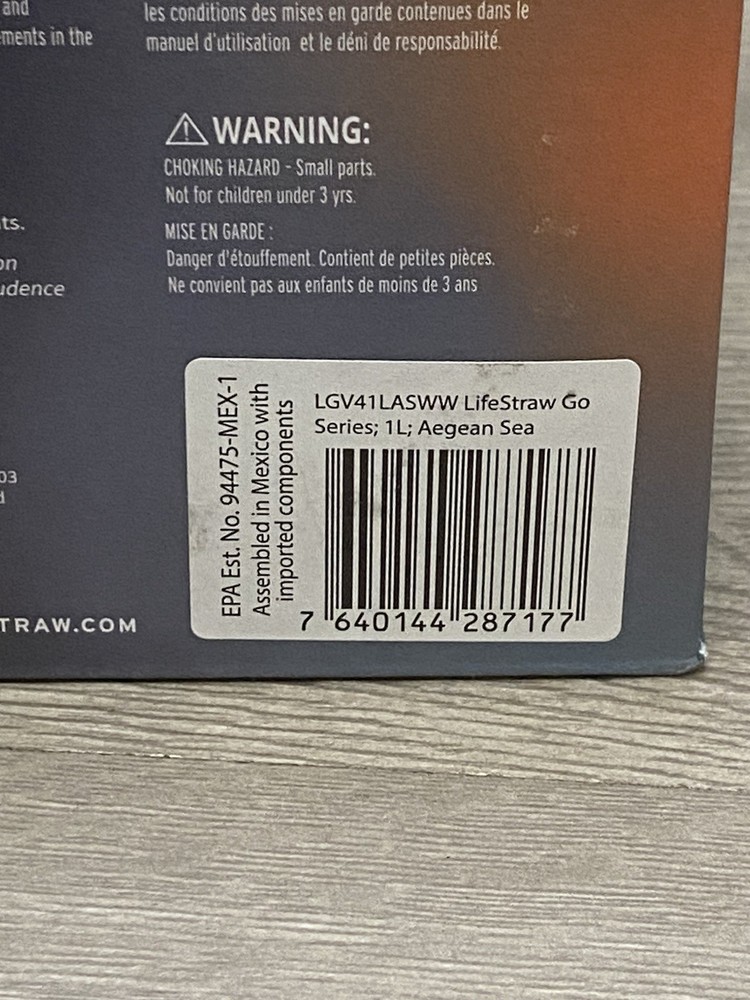 LifeStraw Go Series Water Filter Bottle