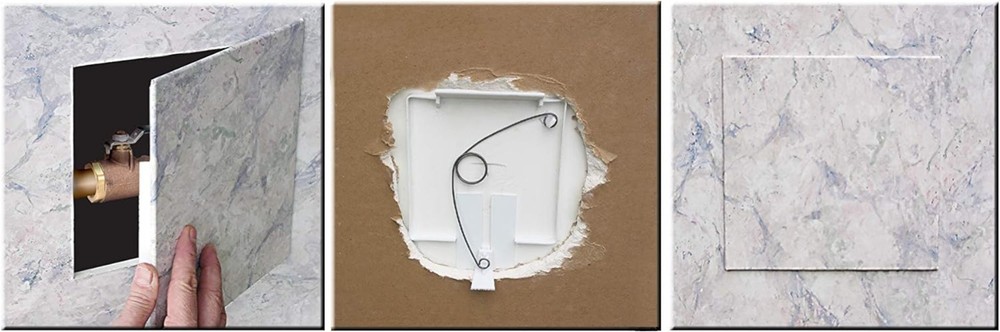 Durable 8x8 Spring Fit Access Panel - Conceal Wires Seamlessly