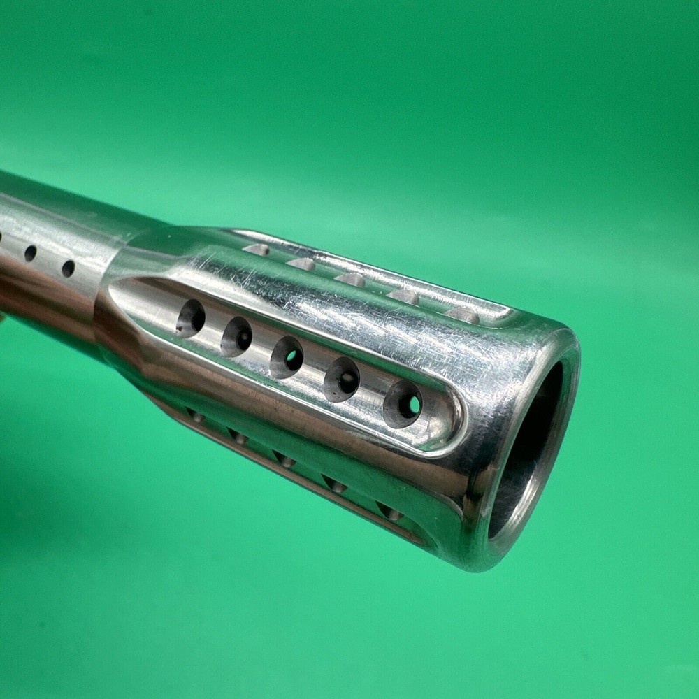 Dye Stainless Paintball Barrel Back - 12” Silver - Spyder
