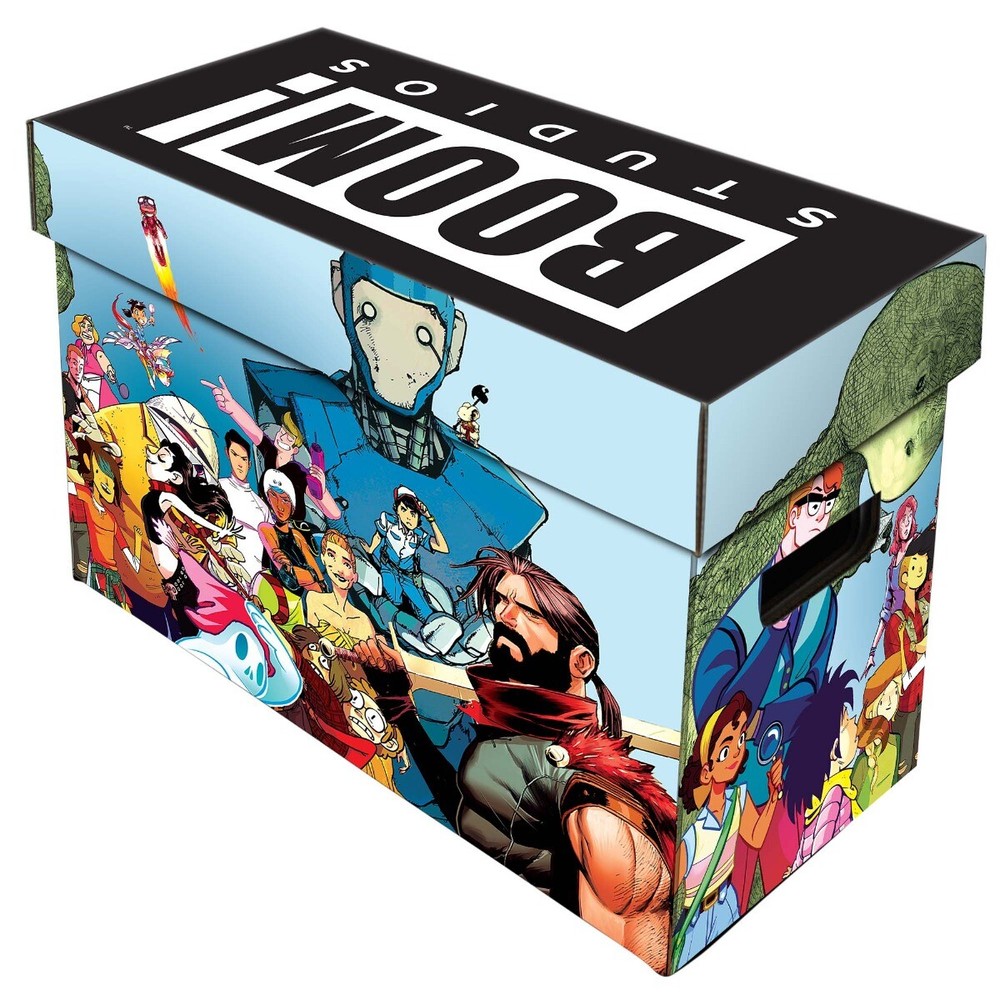 BCW Short Comic Book Storage Box Holds 150-175 Stackable Cardboard w/Handles