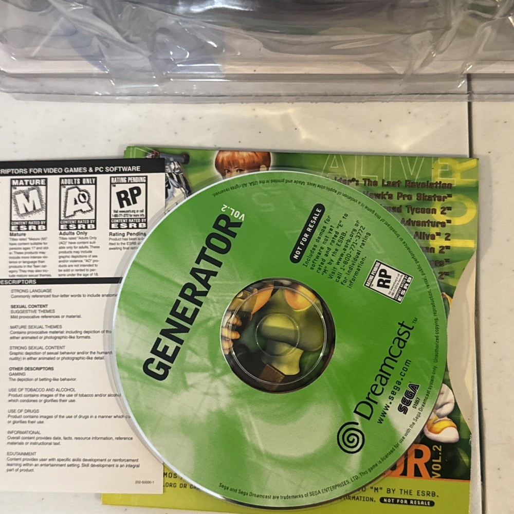 Sega Dreamcast Performance Astropad, VMU, memory card, controller ext