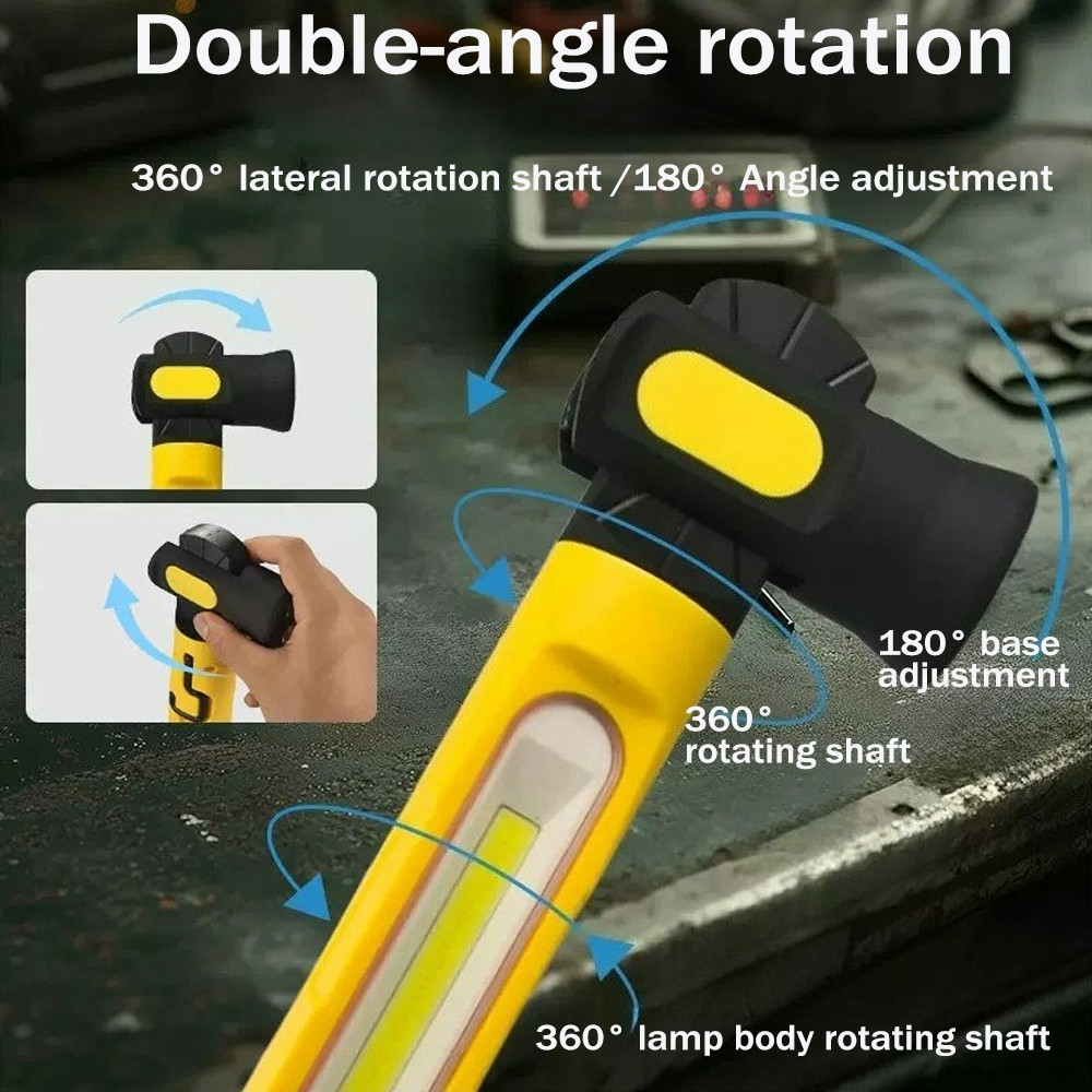 Under Hood Work Light Bar 2PACK LED Magnetic Light Bar with Hooks Rechargeable