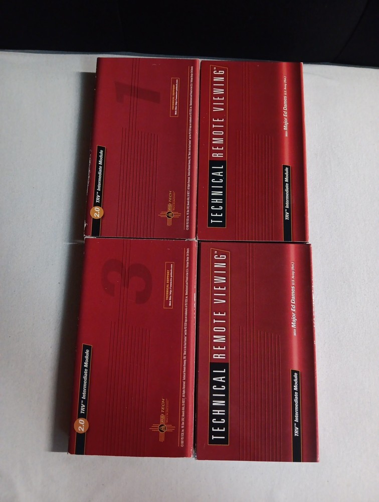 PSI Tech Technical Remote Viewing 4 VHS Tapes Lecture Modules 2.0 2001-2004 Box