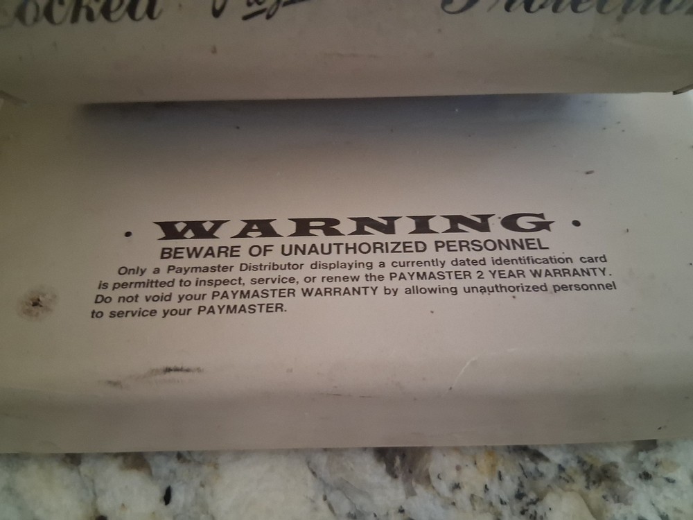 Vintage Authentic Paymaster Check Cutter