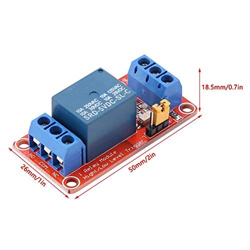 1 Channel Optocoupler Relay Module High Low Trigger Board (5V)