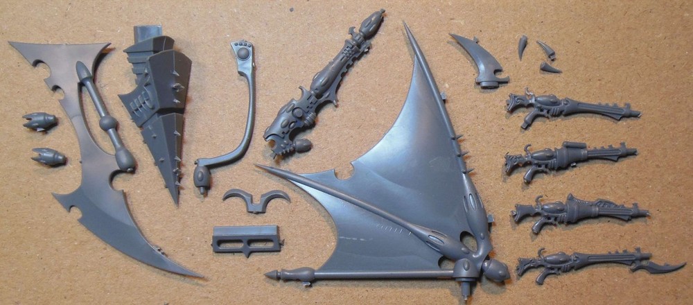 Warhammer 40K Drukhari Dark Eldar - Raider Aether Sail Keel Blade Ram (c) Bits