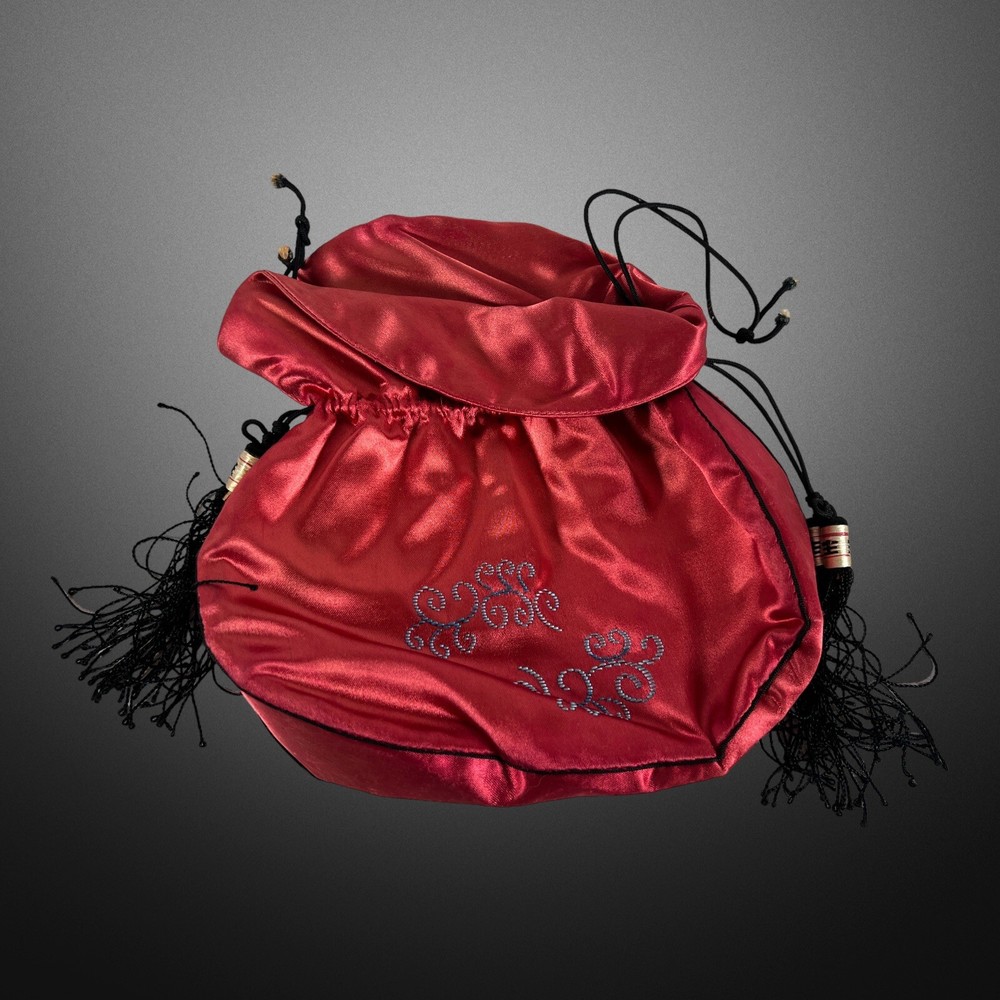 Vintage Korean Drawstring Bag W Tassels