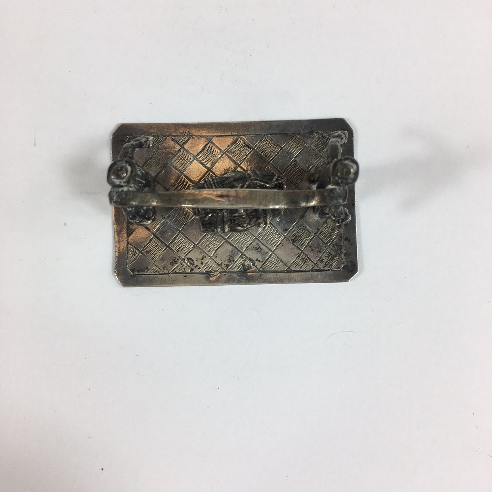 Antique Dutch Solid Silver Novelty Barrel Carriers Chequered Base 3.5cm High