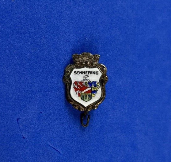 VINTAGE SEMMERING AUSTRIA SKI PIN BADGE SKIING