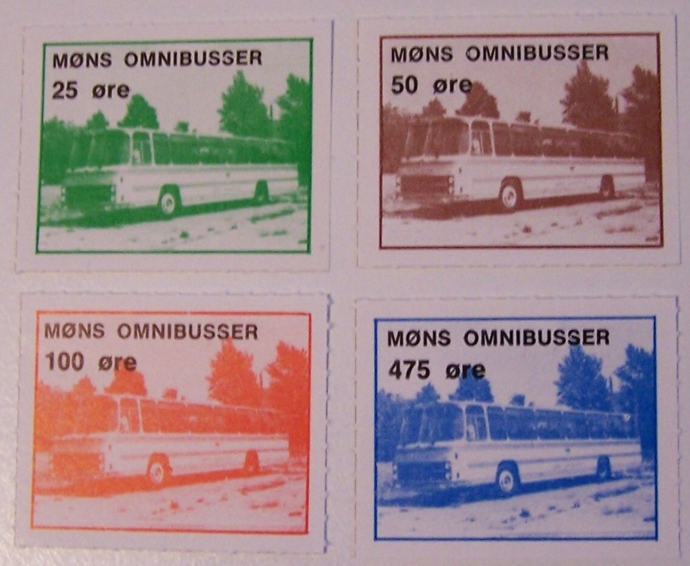 Denmark - 4x Møns Omnibusser