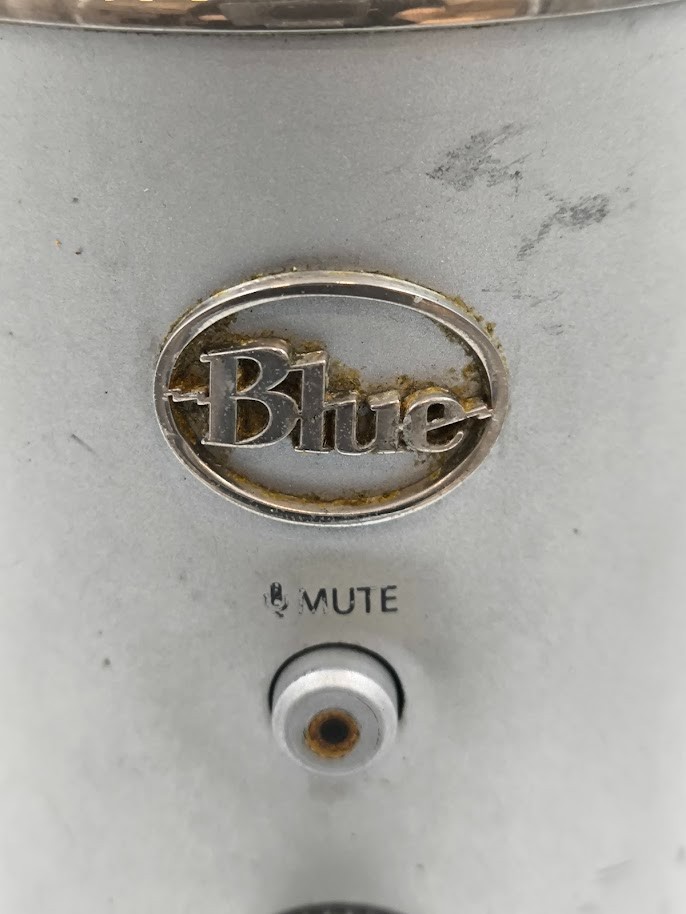 Blue Yeti Microphone Used Working Silver