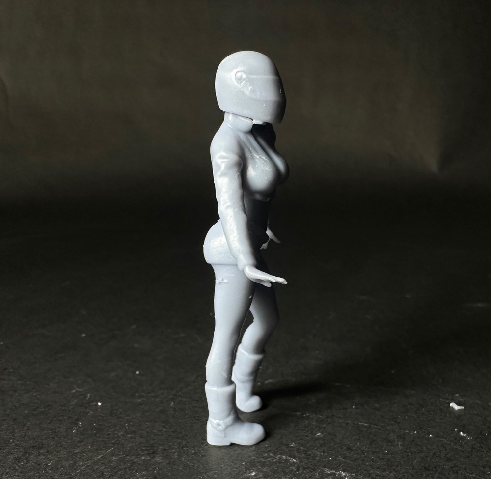 Standing Biker Girl