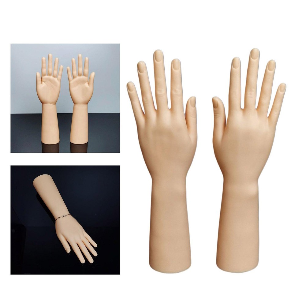 Plastic Female Mannequin Hand Model Stand Store Display