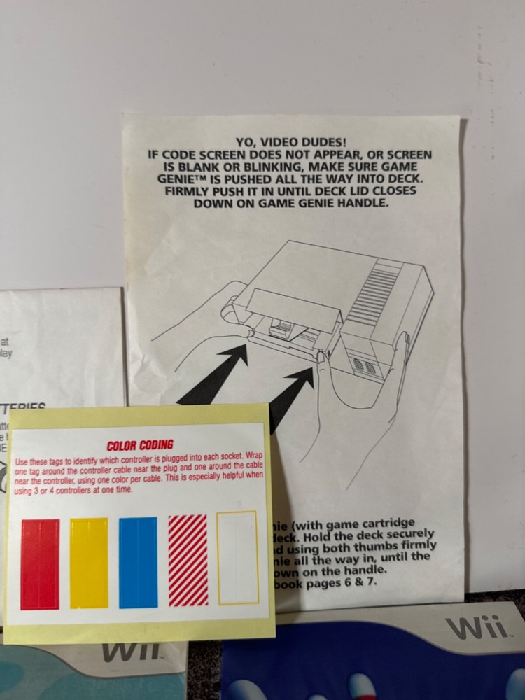 Random Vintage Manual/ Game Manual lot