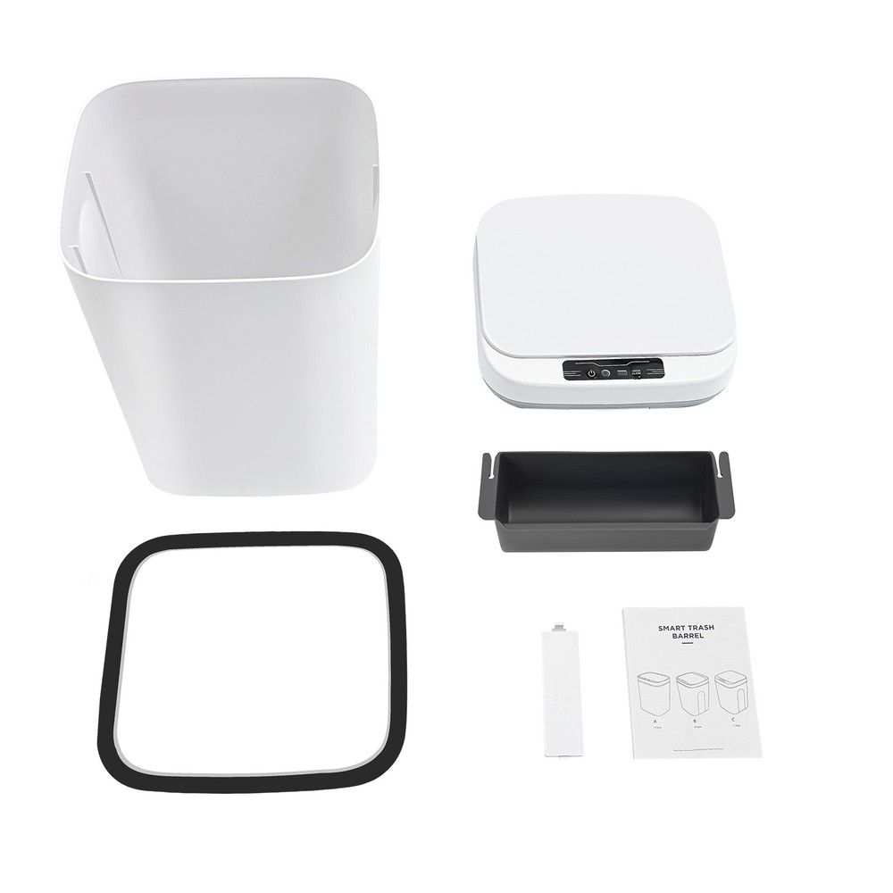 Touchless 4.22 Gallon Automatic Motion Sensor Smart Trash Can Bathroom Trash Can