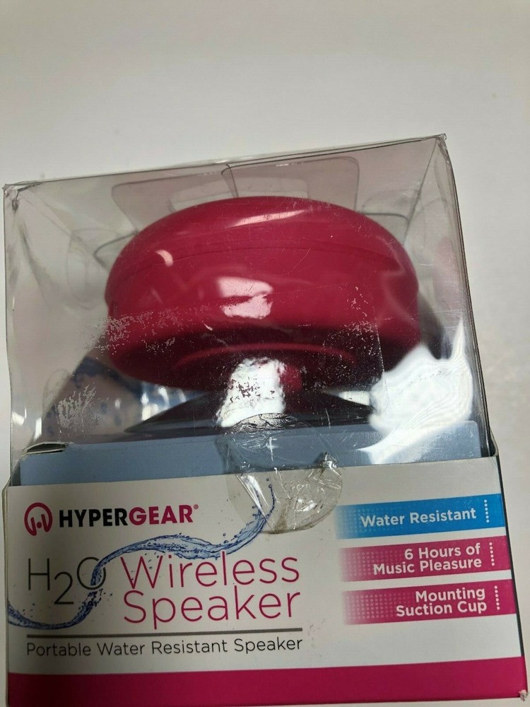 HyperGear Water Resistant Wireless Bluetooth Portable Shower Speaker-Music/Calls