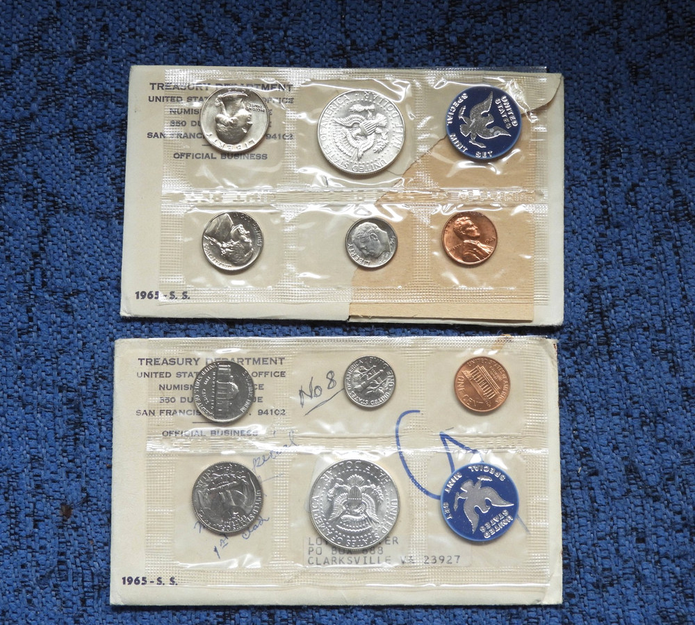 2 - 1965 SPECIAL MINT SETS-40% SILVER