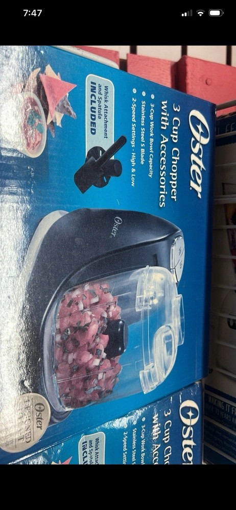 Oster 3 Cup Chopper with Accessories New
