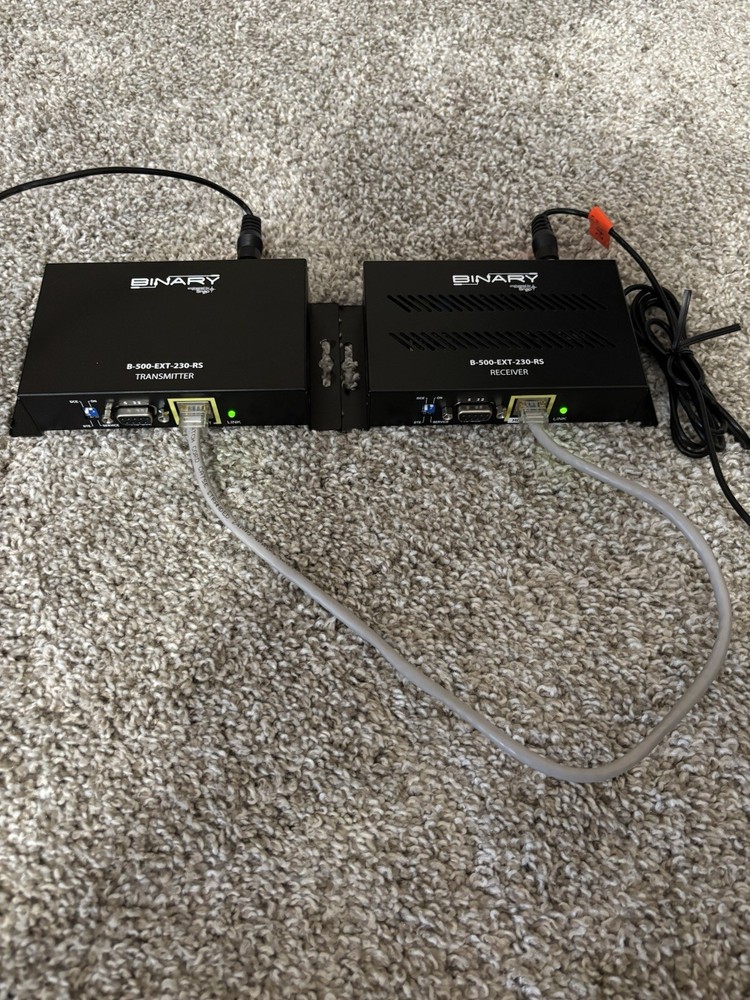 Binary B-500-EXT-230-RS HDMI Extender Transmitter Receiver Set, RS-232, Network