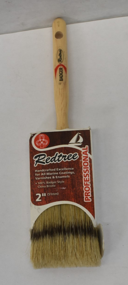Redtree Professional Handcrafted 2" Paint Brush Single Edge 9/16" Thick