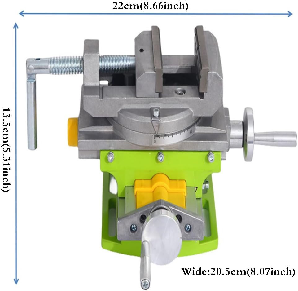 Rotary Table 90 ° 3" Cross Slide Drill Press Vise Horizontal Precision Milling D