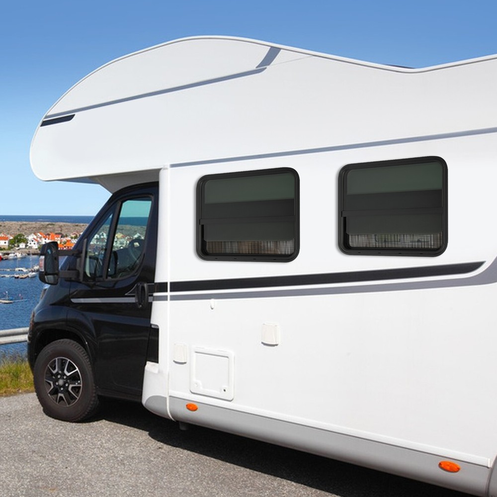 NEW RV Window Vertical Slide Window Rectangular Venting Window Clip-on Mounting