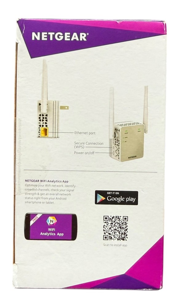 NETGEAR AC1200 Wi-Fi Range Extender New Open Box