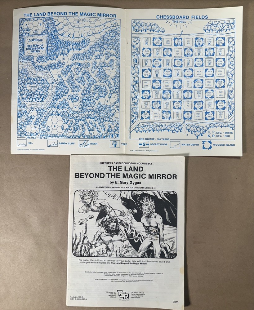 1983 The Land Beyond the Magic Mirror Advanced Dungeon & Dragons D&D EX2