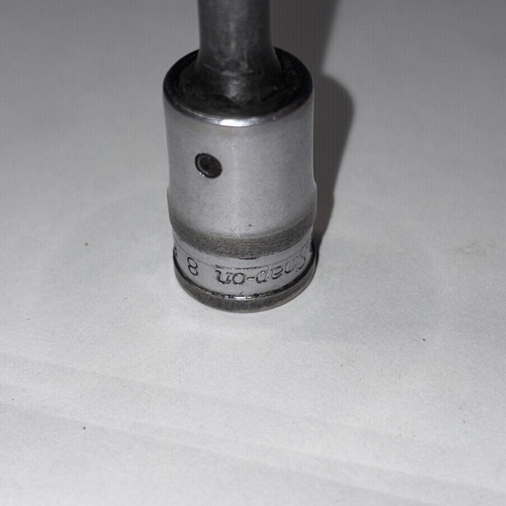 Snap On 3/8" Drive Metric #FTSM8L 8mm Long Type Triple Square Bit Socket Driver
