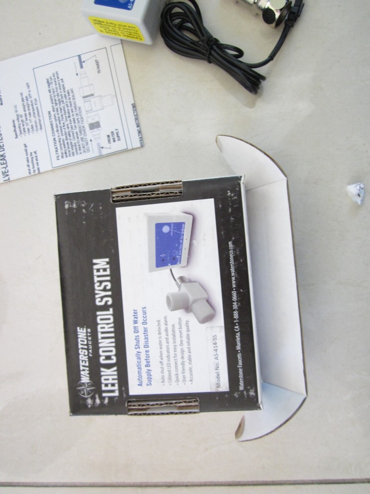 Waterstone AS-414 Leak Control System SAFETY VALVE-LEAK DETECTION UNIT