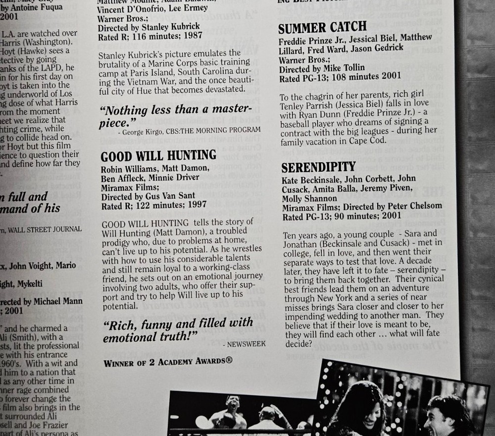 SWANK 2003 FILM CATALOG