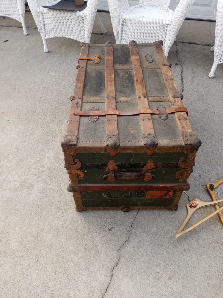 1920s Antique steamer Trunk