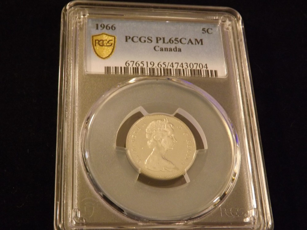 1966    5C                 Canada        PCGS  PL65  CAM