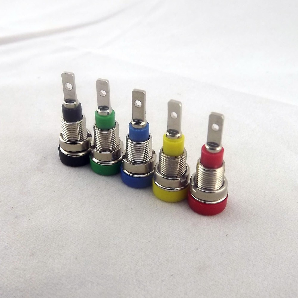 10x Multimeter Instrument 2mm Binding Post Banana Socket Panel Mount Test Probe
