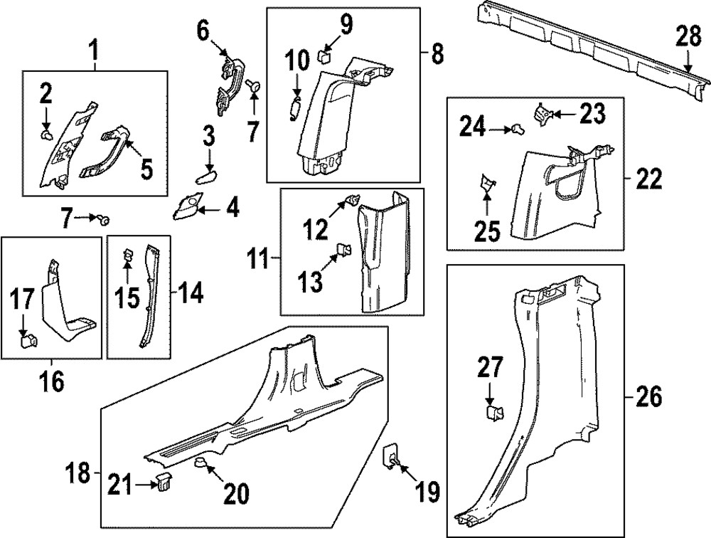 Genuine GM Side Sill Clip 11604151