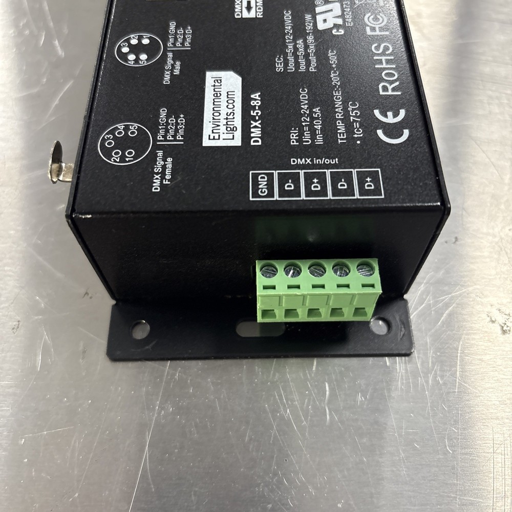 StudioPro 5 Channel DMX Digital Decoder - 8A per Channel