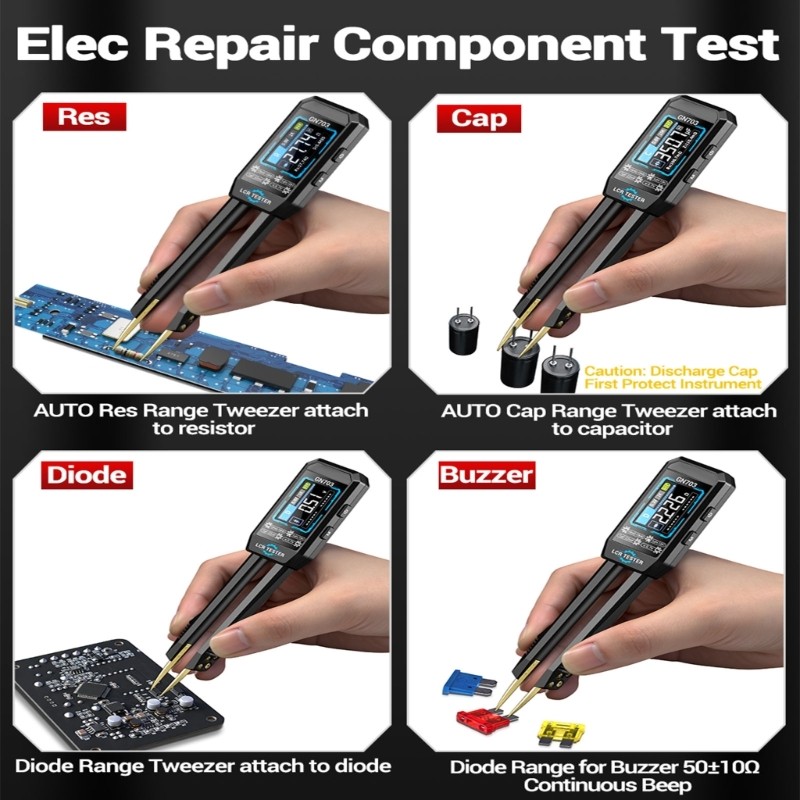 Advanced Tweezer Meter with Multiple Setting & User Friendly Interfaces