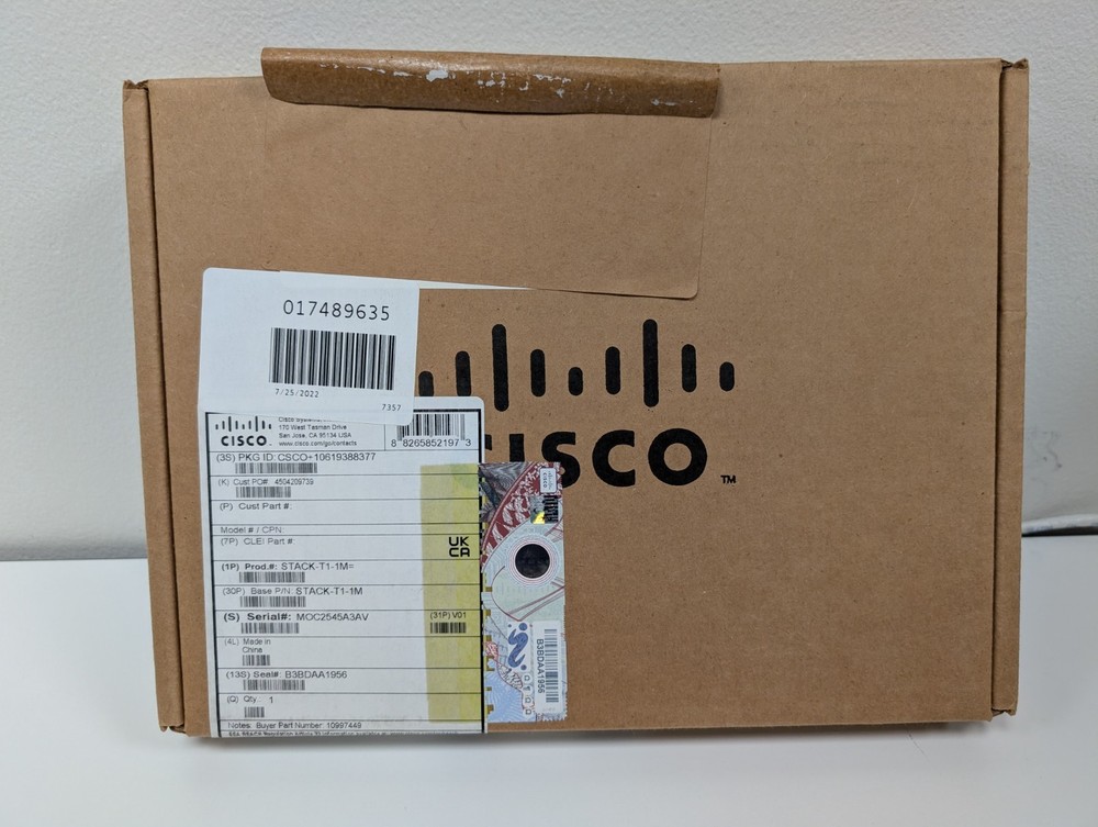 Cisco Stackwise-480 OEM Stacking Cable, 1M, STACK-T1-1M [NEW] [USA]