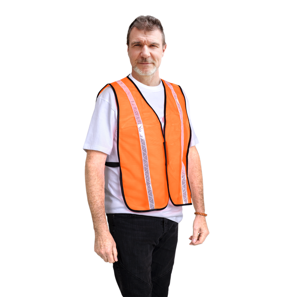 Orange Safety Vest Emergency mesh JORESTECH