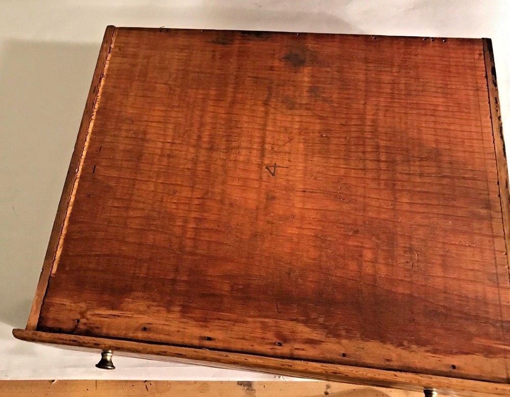 Antique Small Oak 4 Drawer Chest Circa 1900