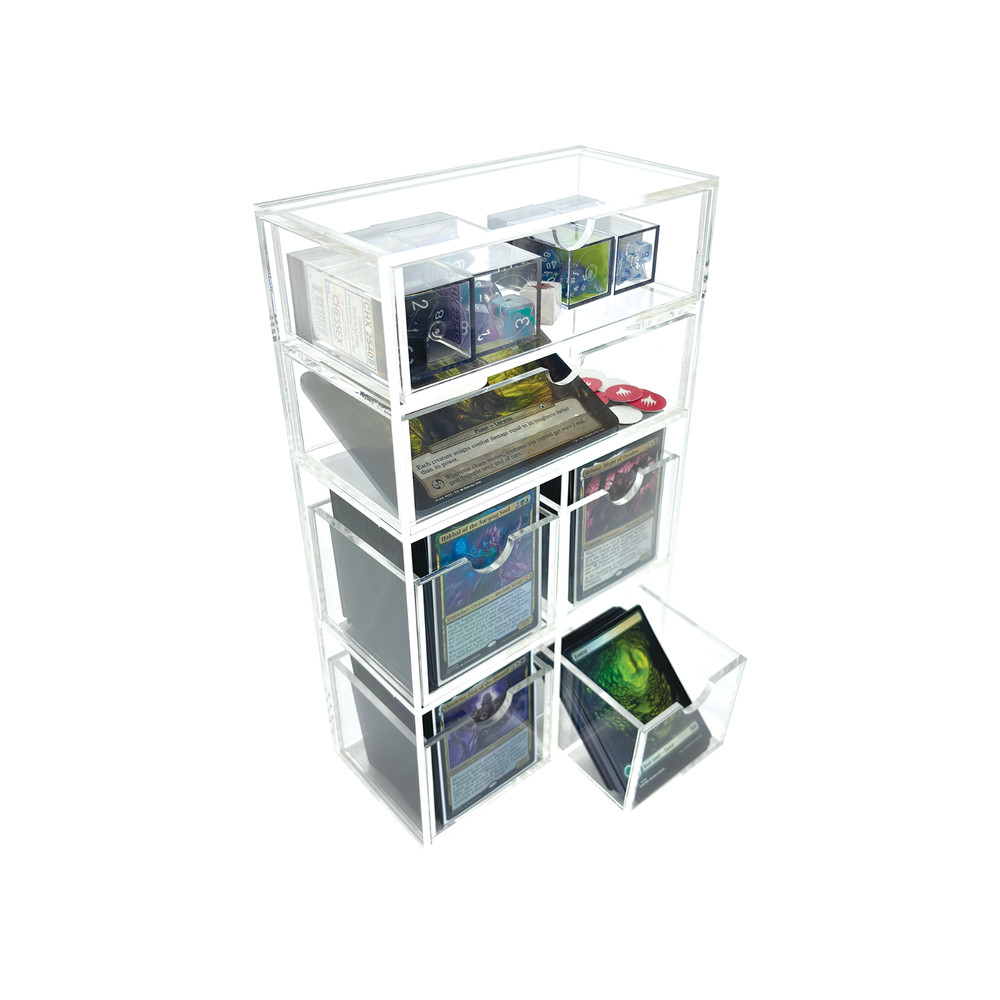 Deck Drawer/Holder for Magic the Gathering Commander decks