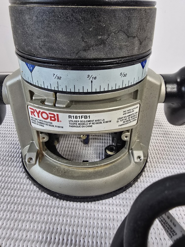 Ryobi R181FB1 Fixed Base Corded Electric Router With Bag And Bits