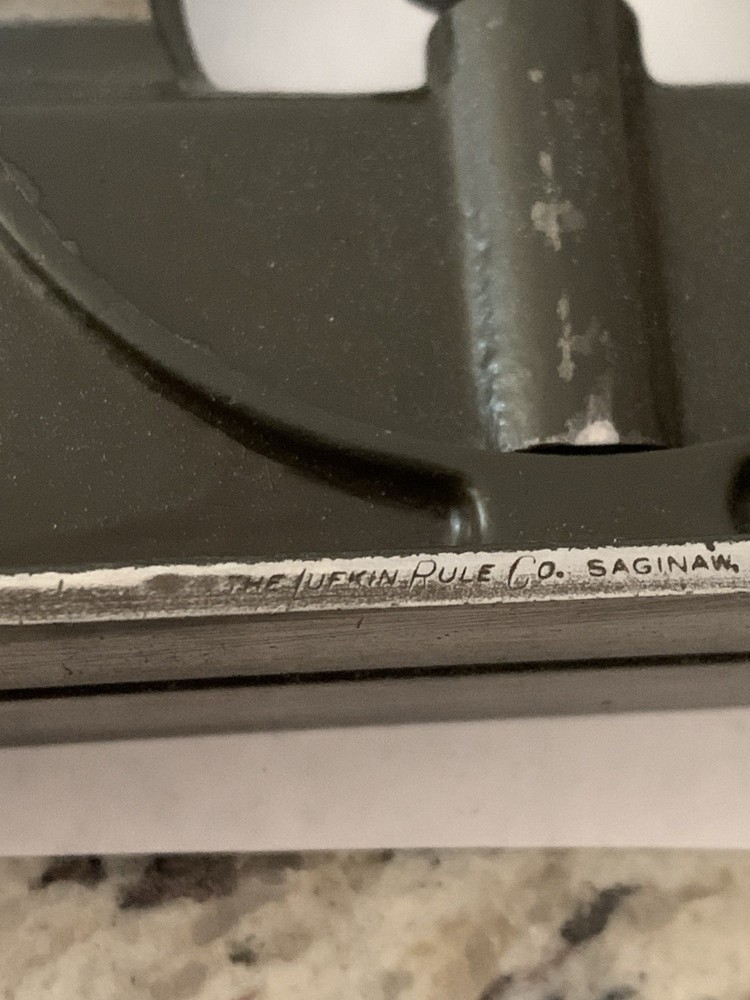LUFKIN PROTRACTOR HEAD FOR 12" COMBINATION SQUARE WORK GREAT GOOD CONDITION.