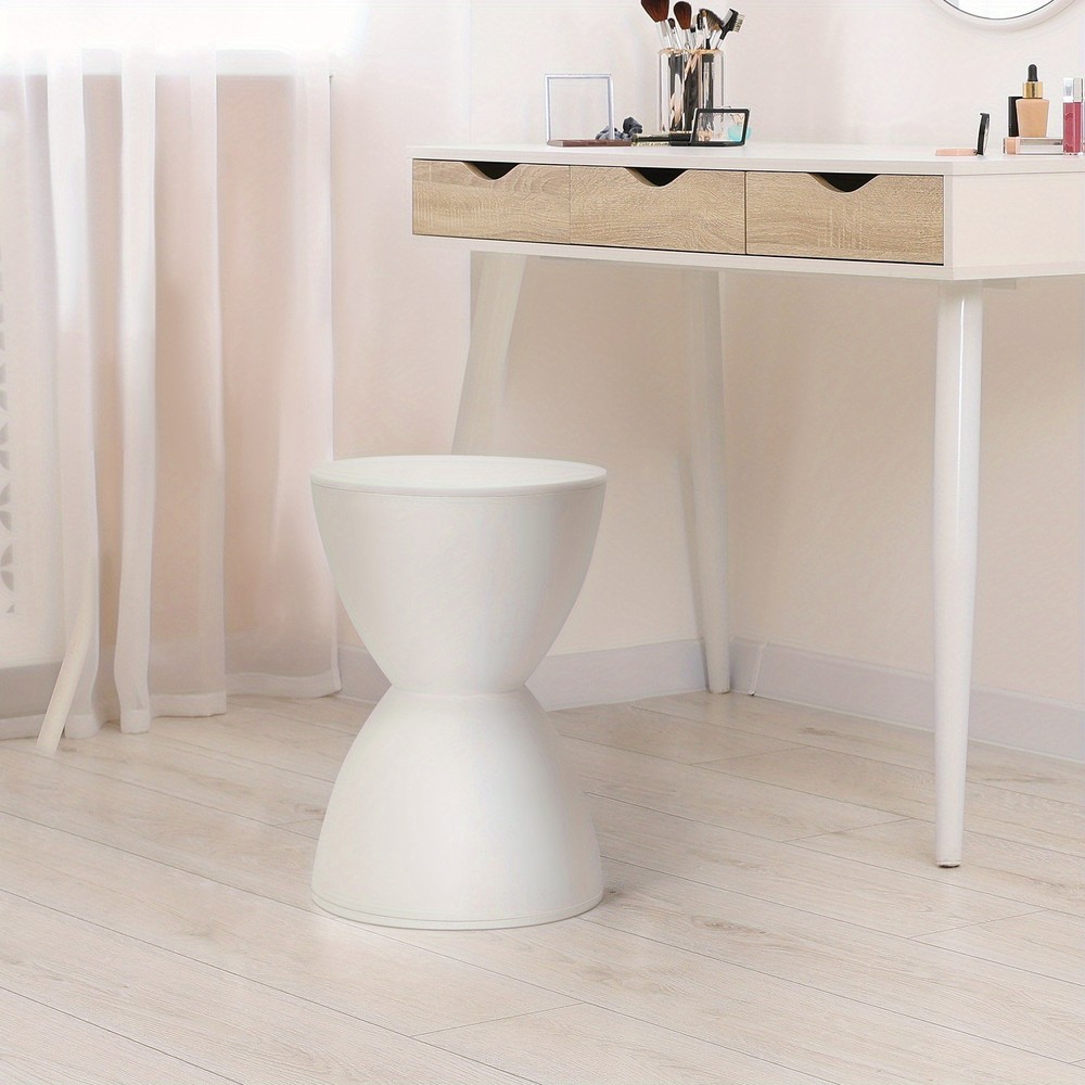 Modern Hourglass Shaped Stool Round Stool Garden Stool Side Table Plant Table